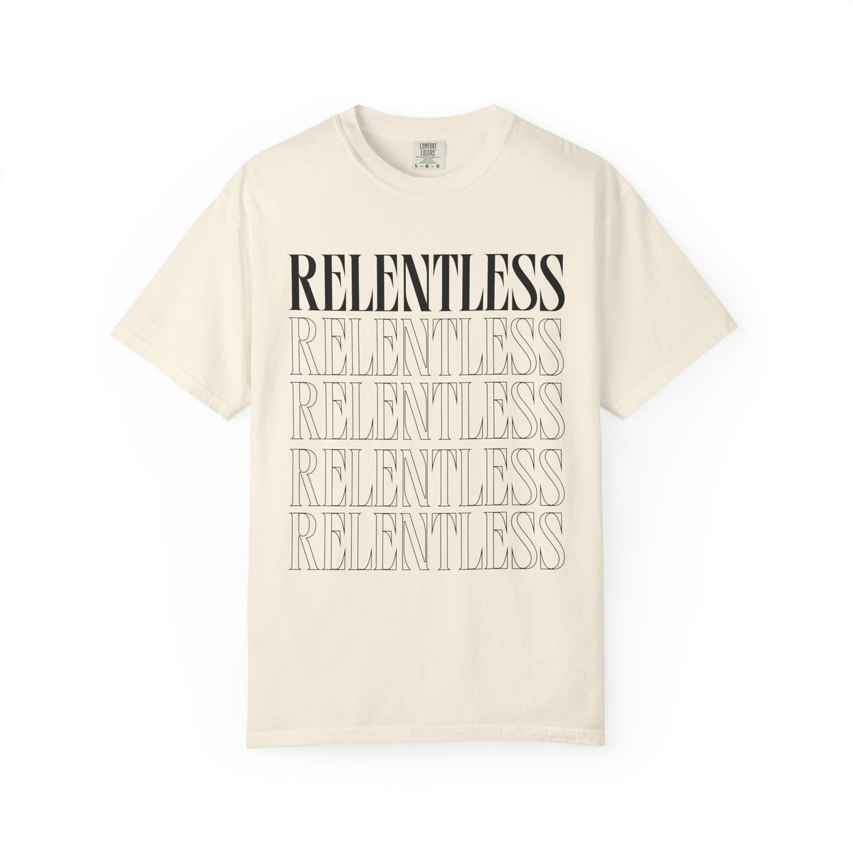 Relentless Typography Relaxed Graphic Tee