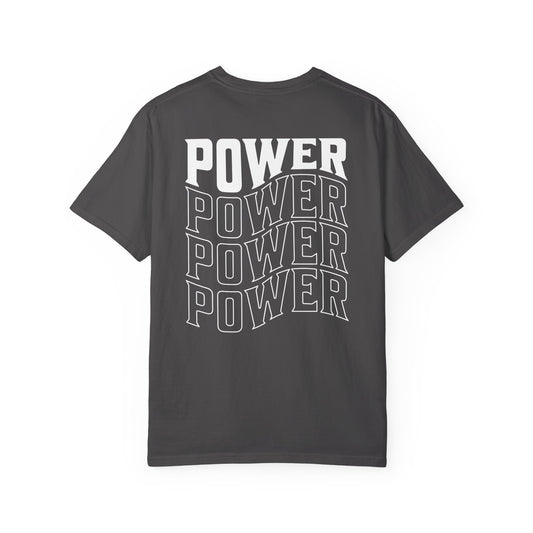 Power Stacked Typography Relaxed Graphic Tee