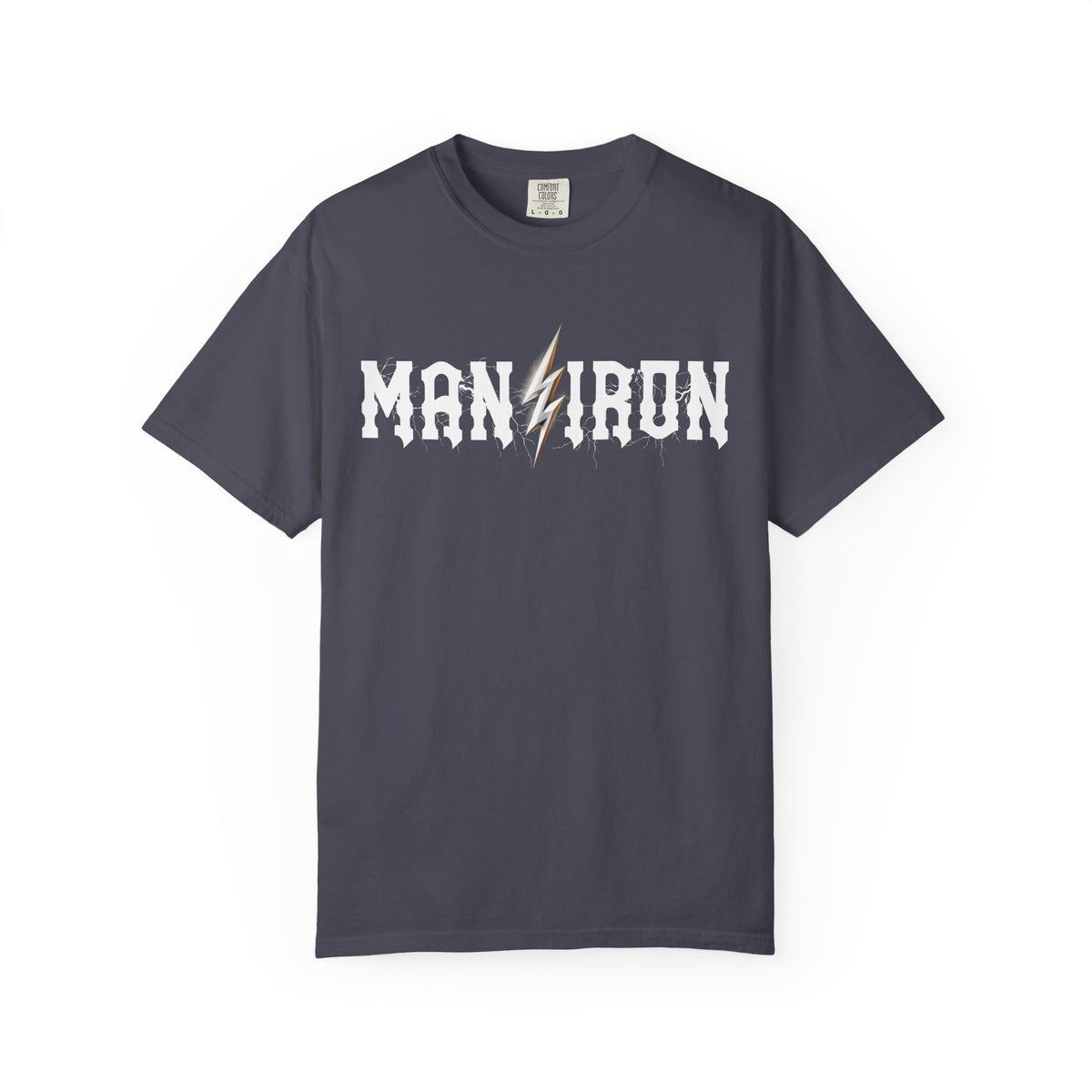 Man vs Iron Lightning Relaxed Graphic Tee