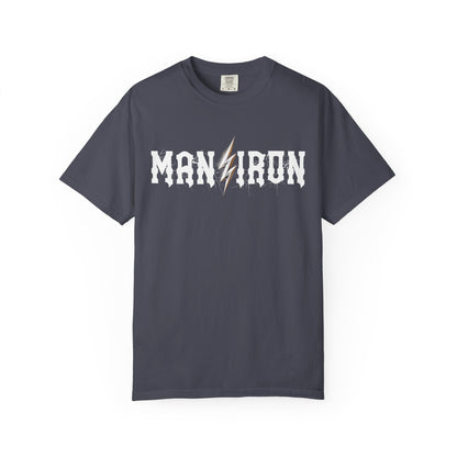 Man vs Iron Lightning Relaxed Graphic Tee