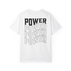 Power Stacked Typography Relaxed Graphic Tee
