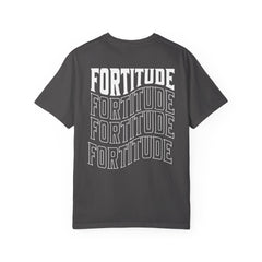 Fortitude Stacked Typography Relaxed Graphic Tee