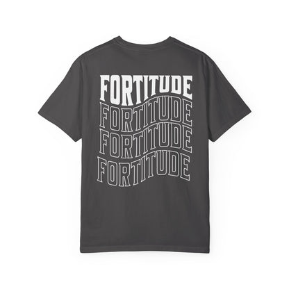 Fortitude Stacked Typography Relaxed Graphic Tee