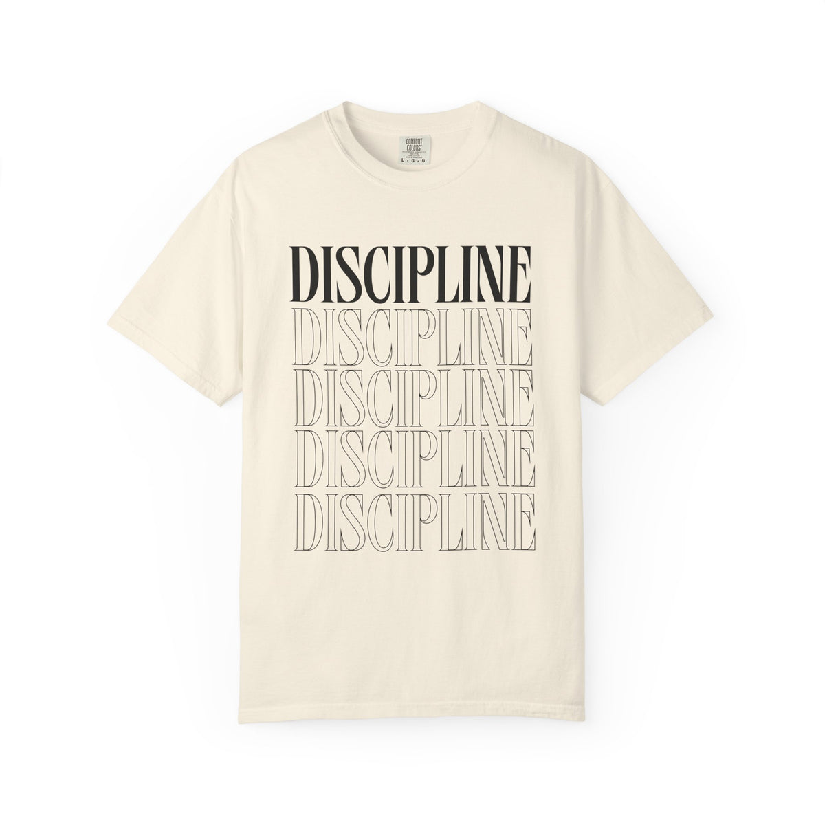 Discipline Typography Relaxed Graphic Tee