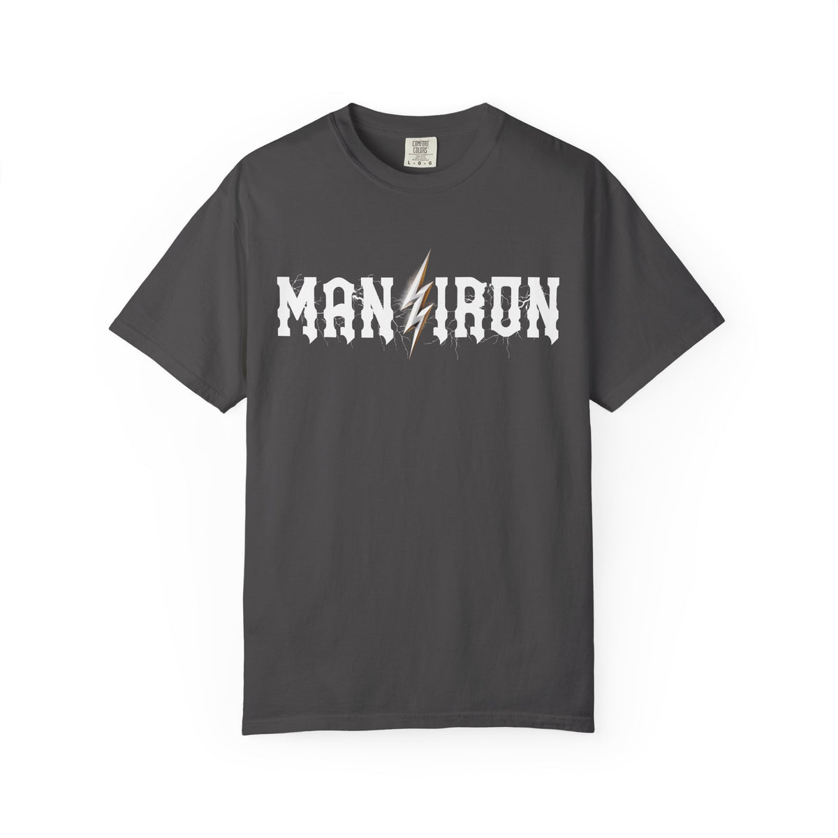 Man vs Iron Lightning Relaxed Graphic Tee
