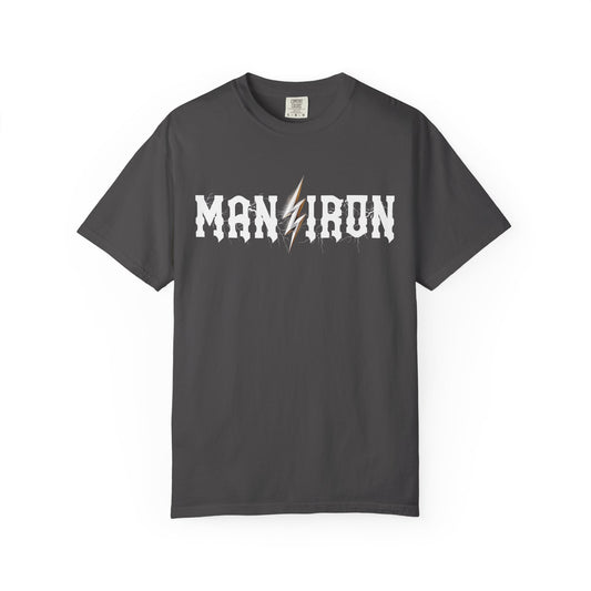 Man vs Iron Lightning Relaxed Graphic Tee