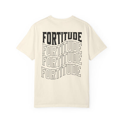 Fortitude Stacked Typography Relaxed Graphic Tee