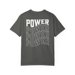 Power Stacked Typography Relaxed Graphic Tee