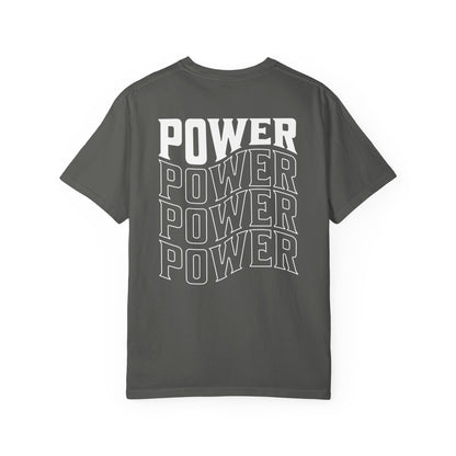 Power Stacked Typography Relaxed Graphic Tee