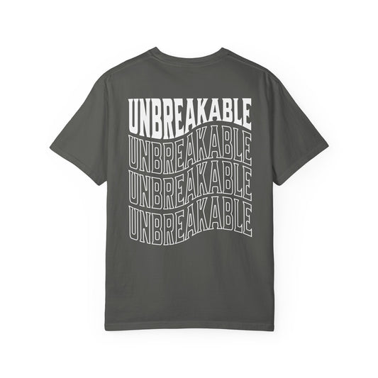 Unbreakable Stacked Typography Relaxed Graphic Tee