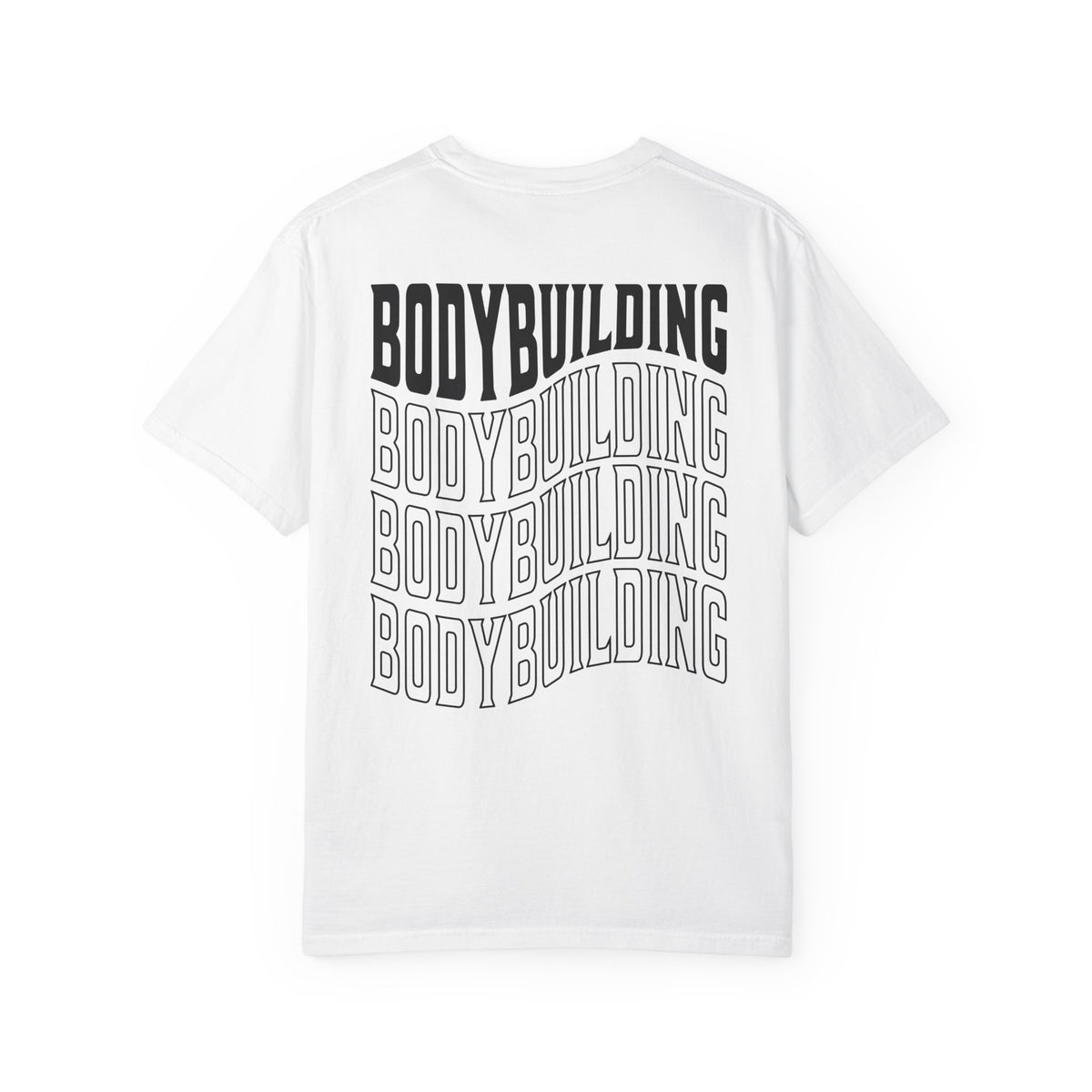 Bodybuilding Stacked Typography Relaxed Graphic Tee