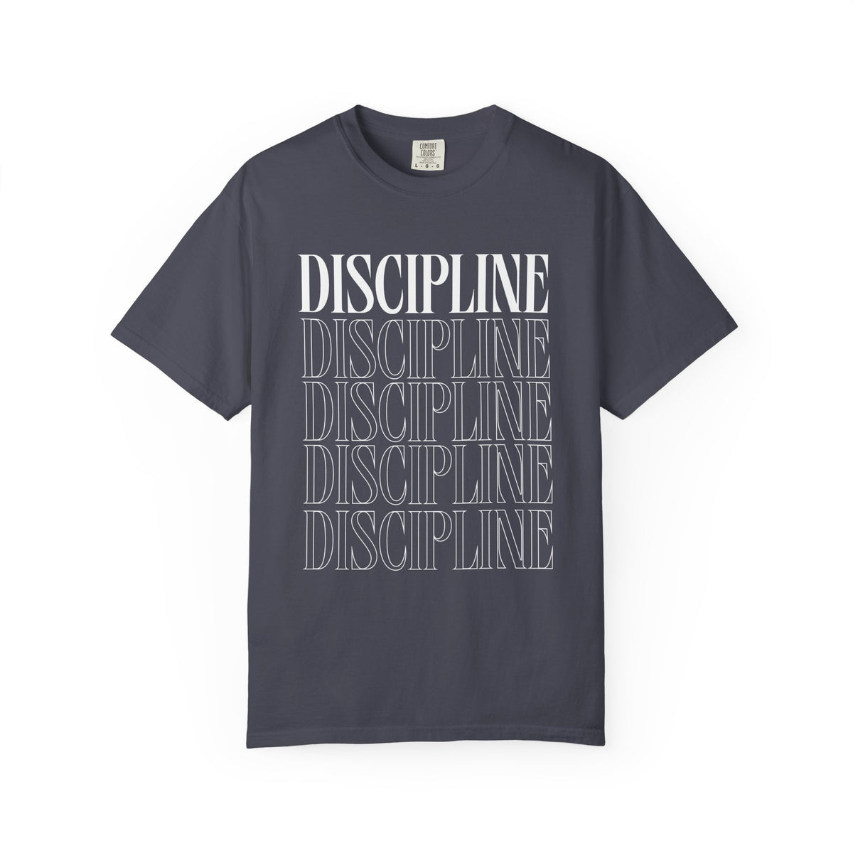 Discipline Typography Relaxed Graphic Tee