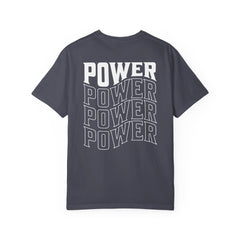 Power Stacked Typography Relaxed Graphic Tee