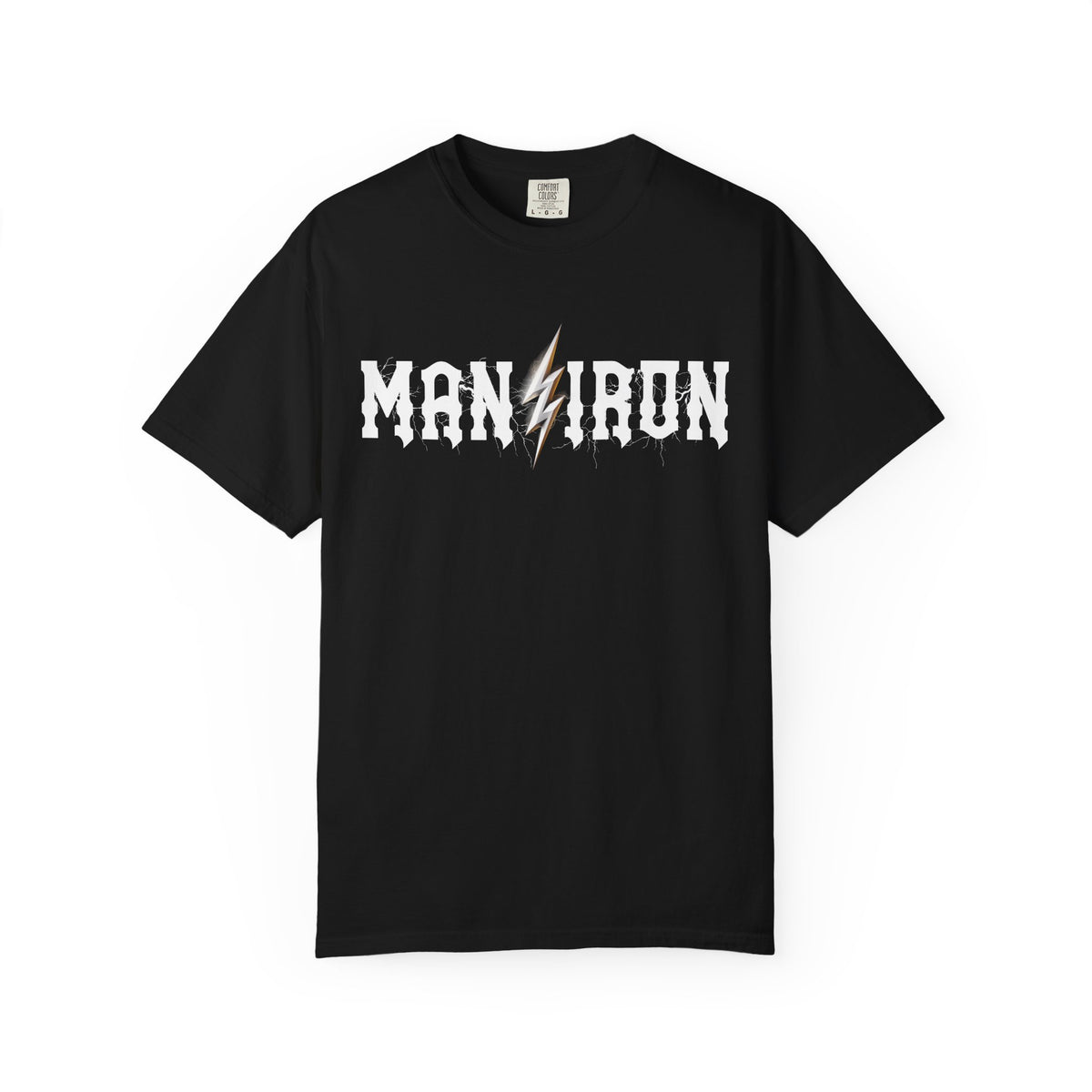 Man vs Iron Lightning Relaxed Graphic Tee