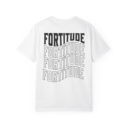 Fortitude Stacked Typography Relaxed Graphic Tee
