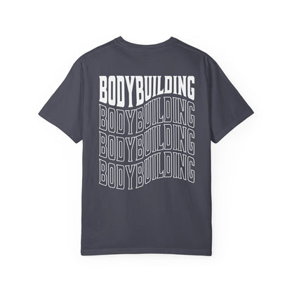 Bodybuilding Stacked Typography Relaxed Graphic Tee