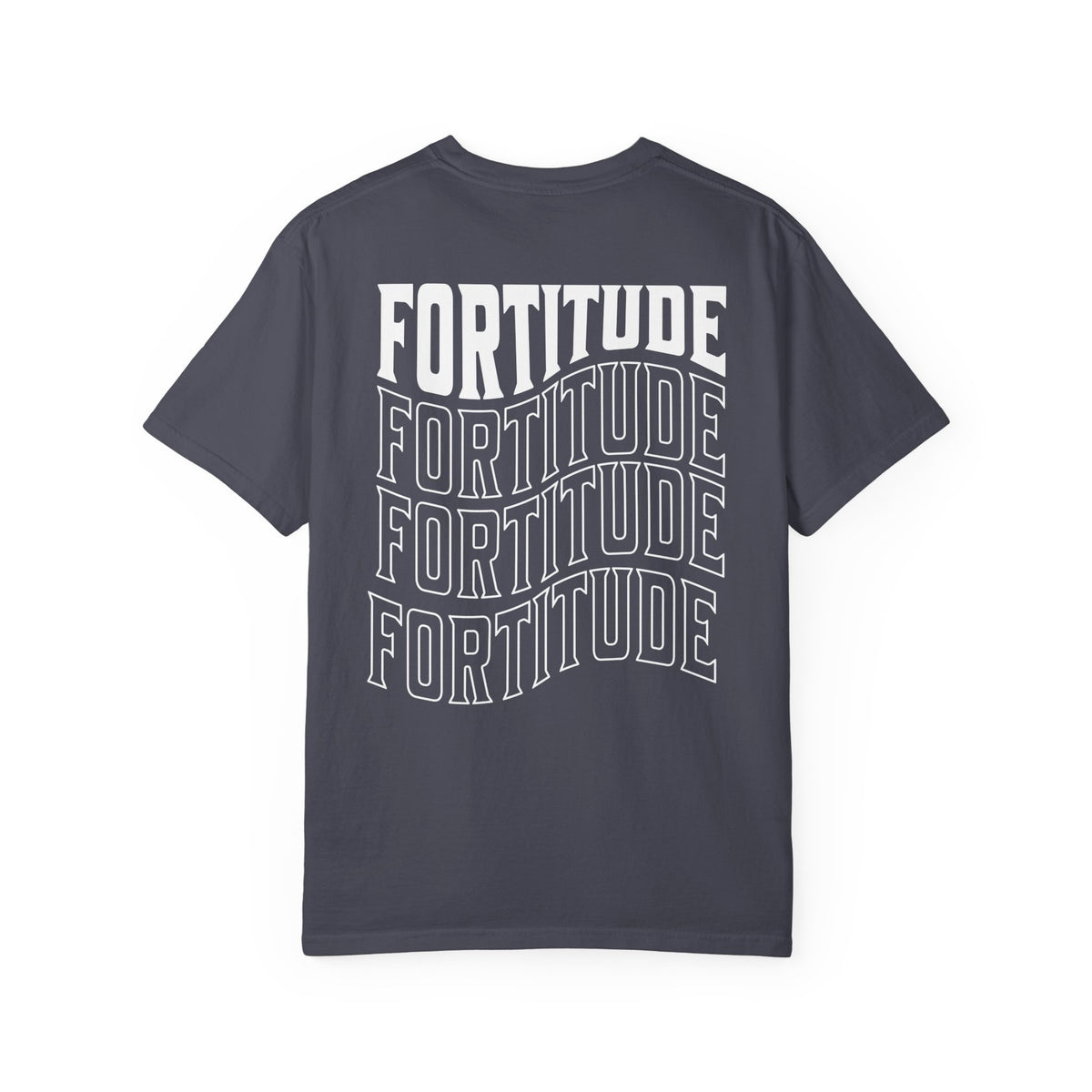 Fortitude Stacked Typography Relaxed Graphic Tee