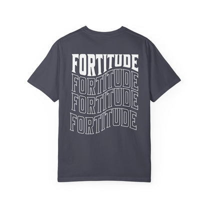 Fortitude Stacked Typography Relaxed Graphic Tee