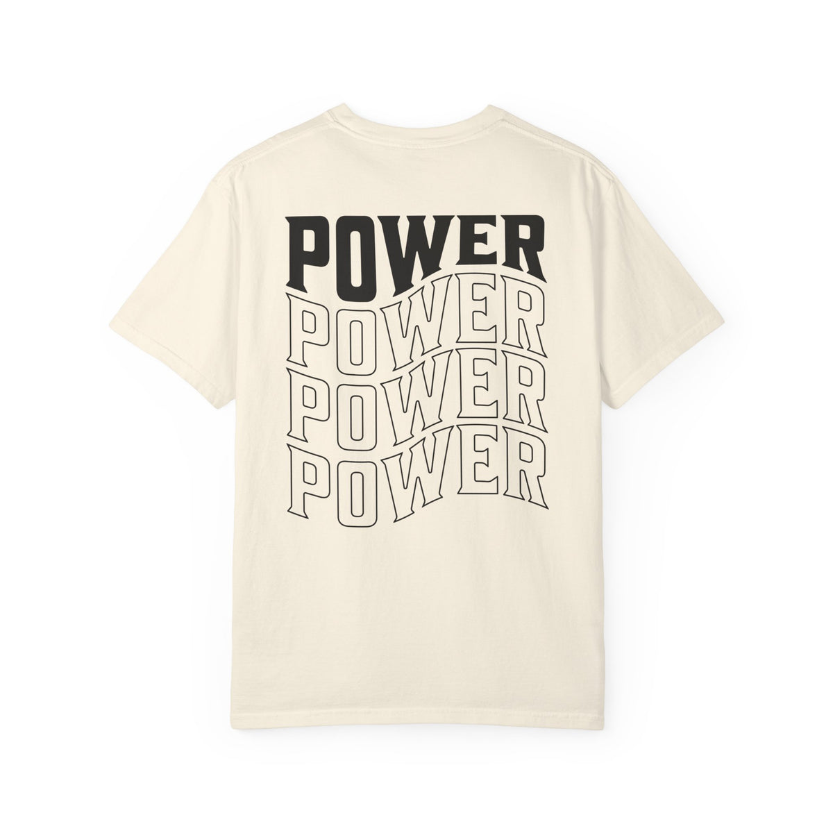 Power Stacked Typography Relaxed Graphic Tee