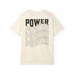 Power Stacked Typography Relaxed Graphic Tee