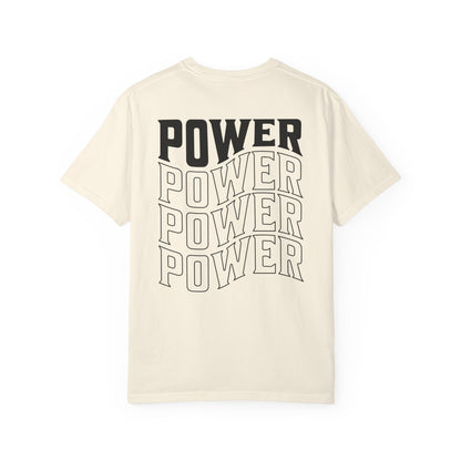 Power Stacked Typography Relaxed Graphic Tee