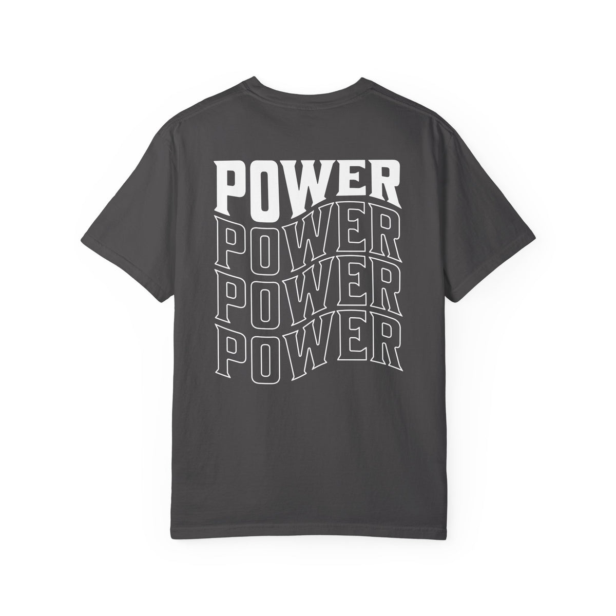 Power Stacked Typography Relaxed Graphic Tee