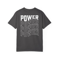 Power Stacked Typography Relaxed Graphic Tee