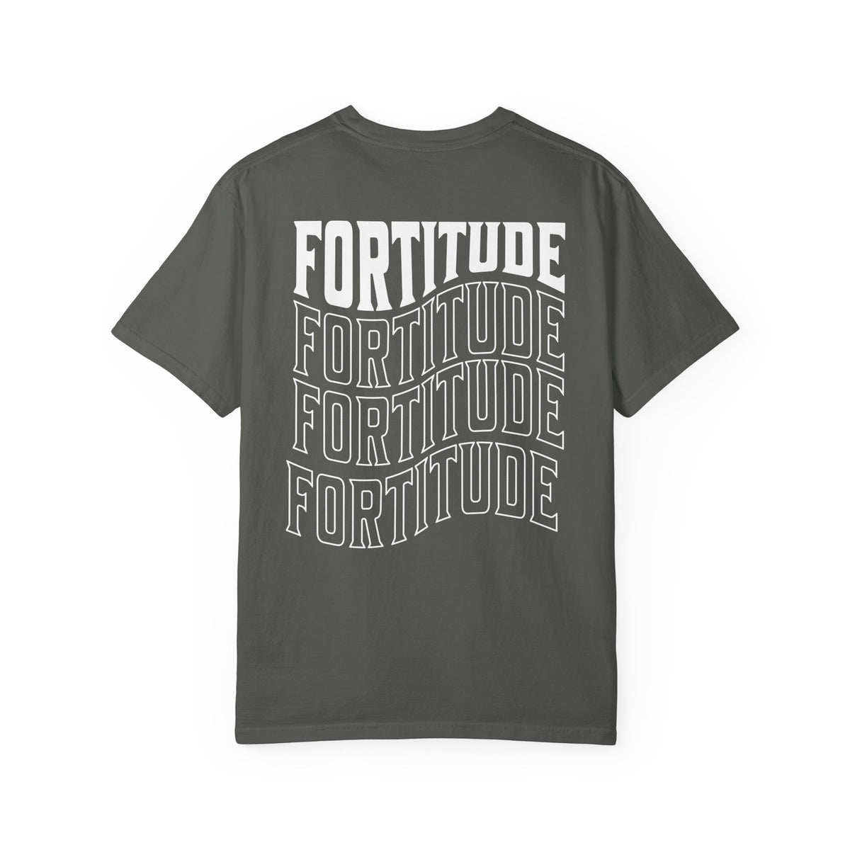 Fortitude Stacked Typography Relaxed Graphic Tee