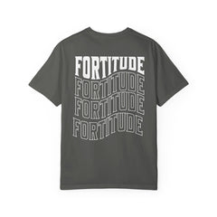 Fortitude Stacked Typography Relaxed Graphic Tee