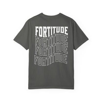 Fortitude Stacked Typography Relaxed Graphic Tee