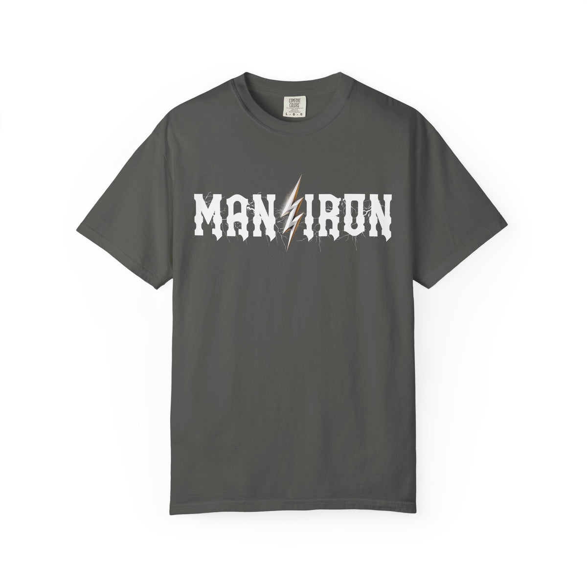 Man vs Iron Lightning Relaxed Graphic Tee