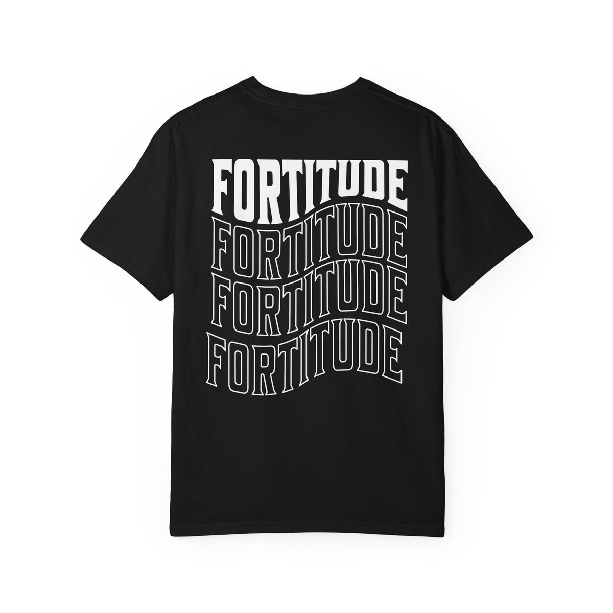 Fortitude Stacked Typography Relaxed Graphic Tee
